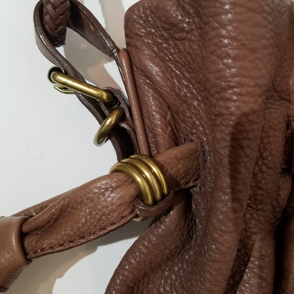 Elliott Lucca Brown Leather Hobo Bag - Picture 12 of 16